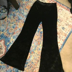 Velvet flare pants NWOT